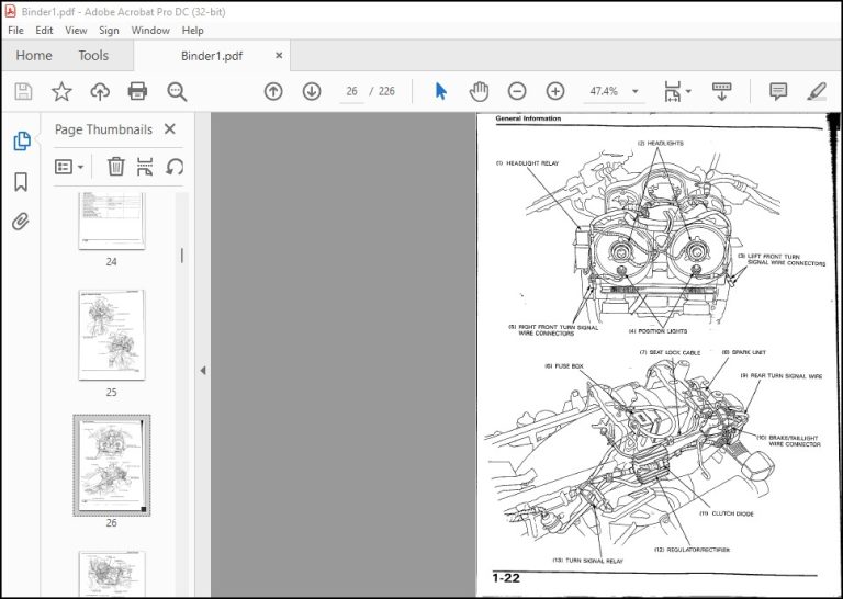 Honda VFR400R Service Manual - PDF DOWNLOAD - HeyDownloads - Manual ...