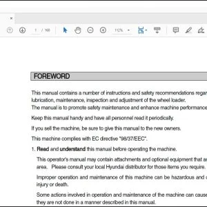 Hyundai Ceres HL730-7A Wheel Loader Operator's Manual - PDF DOWNLOAD
