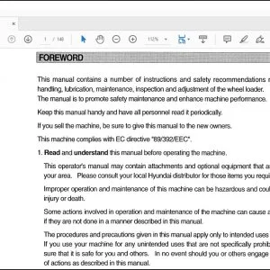 Hyundai Ceres HL760 Wheel Loader Operator's Manual - PDF DOWNLOAD