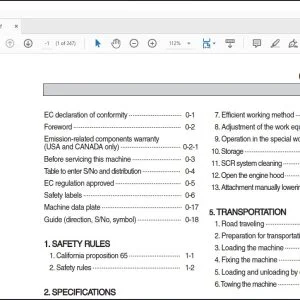 Hyundai Ceres HL955TM Operator's Manual - PDF DOWNLOAD