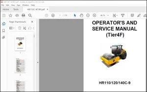 Hyundai Ceres HR110-120-140C-9 Tier4F Operator's & Service Manual - PDF DOWNLOAD