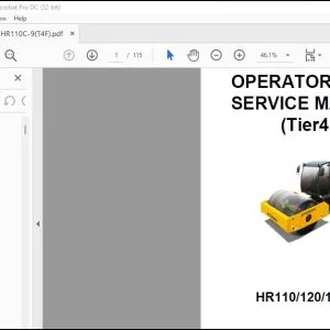 Hyundai Ceres HR110-120-140C-9 Tier4F Operator's & Service Manual - PDF DOWNLOAD