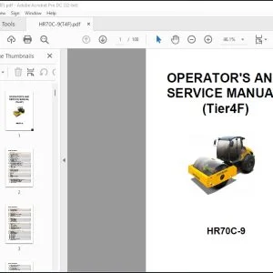 Hyundai Ceres HR70C-9 Tier4F Operator's & Service Manual - PDF DOWNLOAD