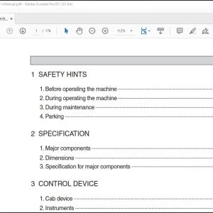 Hyundai H930C H940C Backhoe Loader Operator's Manual - PDF DOWNLOAD