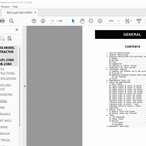 KUBOTA BX25 TRACTOR WITH RCK54(P)-23BX RCK60B-23BX LA240 BT601 Service Manual - PDF DOWNLOAD