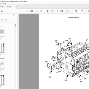 KUBOTA ENGINE KX362 PARTS MANUALS - PDF DOWNLOAD