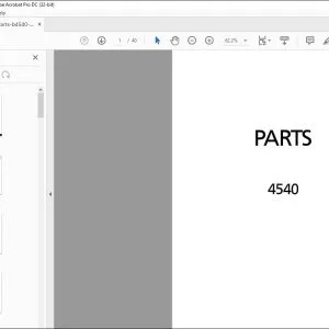 Kubota 4540 Backhoe Parts Manual - PDF DOWNLOAD