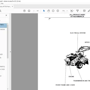 Kubota AT70S Parts Books Manual -  PDF DOWNLOAD