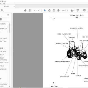 Kubota B20 Tractor Parts Book Manual - PDF DOWNLOAD