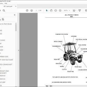 Kubota B21 Tractor Parts Book Manual - PDF DOWNLOAD