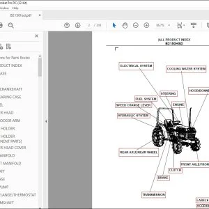 Kubota B2150HSD Tractor Parts Book Manual - PDF DOWNLOAD