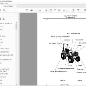 Kubota B2410HSDB Tractor Parts Book Manual - PDF DOWNLOAD