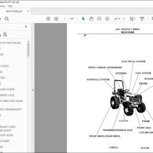 Kubota B2410HSE Tractor Parts Book Manual - PDF DOWNLOAD