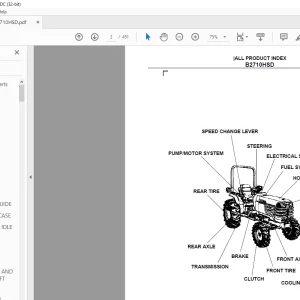 Kubota B2710HSD Tractor Parts Book Manual - PDF DOWNLOAD