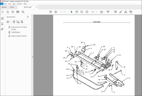 Kubota B2761 Parts Book Manual - PDF DOWNLOAD - HeyDownloads - Manual ...