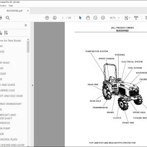 Kubota B3030HSD Tractor Parts Book Manual - PDF DOWNLOAD
