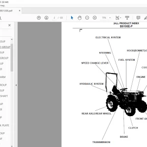 Kubota B5100E Tractor Parts Book Manual - PDF DOWNLOAD