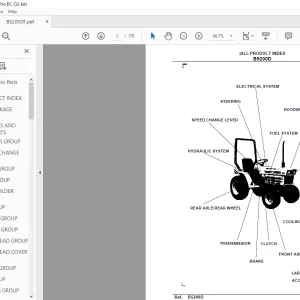 Kubota B5200D Tractor Parts Book Manual - PDF DOWNLOAD