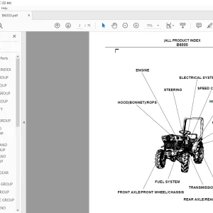 Kubota B6000 Tractor Parts Book Manual - PDF DOWNLOAD