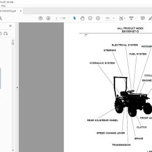 Kubota B6100HSTD Tractor Parts Book Manual - PDF DOWNLOAD
