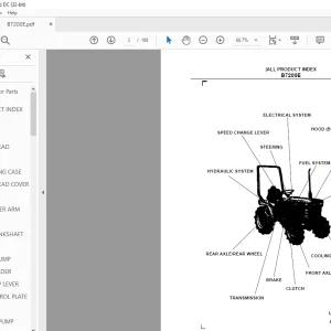 Kubota B7200E Tractor Parts Book Manual - PDF DOWNLOAD