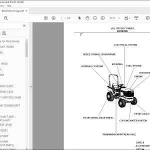 Kubota BX2200D Tractor Parts Book Manual - PDF DOWNLOAD