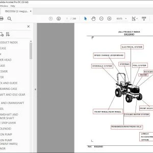 Kubota BX2200D Tractor Parts Book Manual - PDF DOWNLOAD