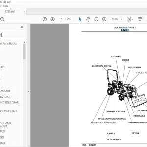 Kubota BX23D Tractor Parts Book Manual - PDF DOWNLOAD