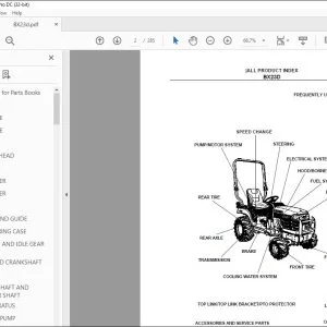 Kubota BX23D Tractor Parts Book Manual - PDF DOWNLOAD