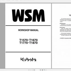 Kubota Full Set Workshop Manual 5.17Gb - Complete Set - PDF DOWNLOAD