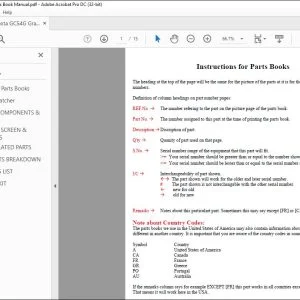 Kubota GC54G Grass Catcher Parts Book Manual - PDF DOWNLOAD