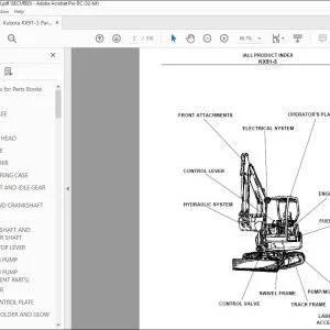 Kubota KX91-3 Parts Manual - PDF DOWNLOAD