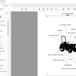 Kubota L185F Tractor Parts Book Manual - PDF DOWNLOAD
