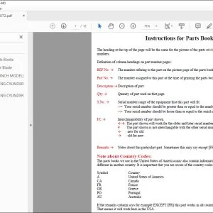Kubota L2072 Backhoe Instructions for Parts Books Manual - PDF DOWNLOAD