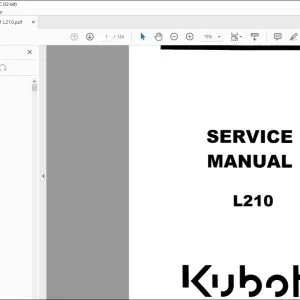 Kubota L210 Service Manual - PDF DOWNLOAD