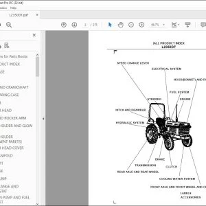 Kubota L2350DT Tractor Parts Book Manual - PDF DOWNLOAD