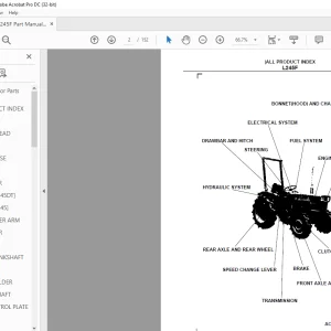 Kubota L245F Tractor Parts Book Manual - PDF DOWNLOAD