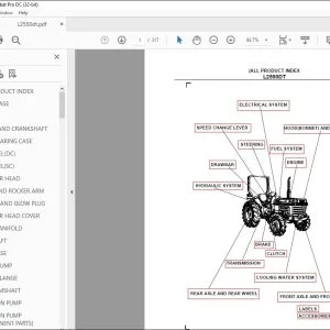 Kubota L2550DT Tractor Parts Book Manual - PDF DOWNLOAD