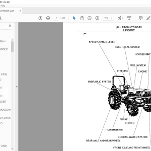 Kubota L2900DT Tractor Parts Book Manual - PDF DOWNLOAD