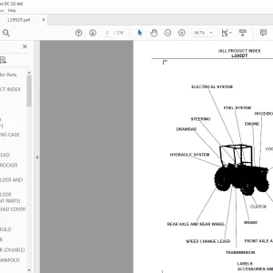 Kubota L295DT Tractor Parts Book Manual - PDF DOWNLOAD