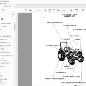Kubota L3300DT-GST Tractor Parts Book Manual - PDF DOWNLOAD