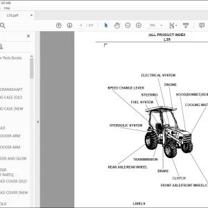 Kubota L35 Tractor Parts Book Manual - PDF DOWNLOAD