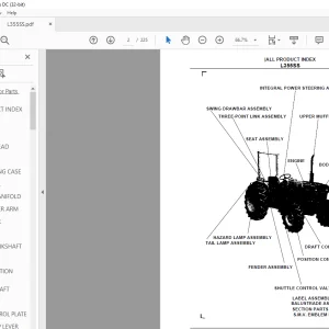 Kubota L355SS Tractor Parts Book Manual - PDF DOWNLOAD