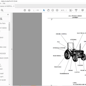 Kubota L4150DT Tractor Parts Book Manual - PDF DOWNLOAD
