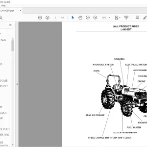 Kubota L4400DT Tractor Parts Book Manual - PDF DOWNLOAD