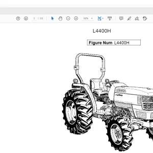 Kubota L4400H Tractor Parts Book Manual - PDF DOWNLOAD