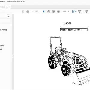 Kubota Loaders-Buckets LA364 Parts Manual - PDF DOWNLOAD