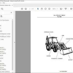 Kubota Loaders-Buckets TL1150 Parts Manual - PDF DOWNLOAD