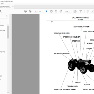 Kubota M4050 Tractor Parts Book Manual - PDF DOWNLOAD