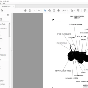 Kubota M5500DT Tractor Parts Book Manual -  PDF DOWNLOAD